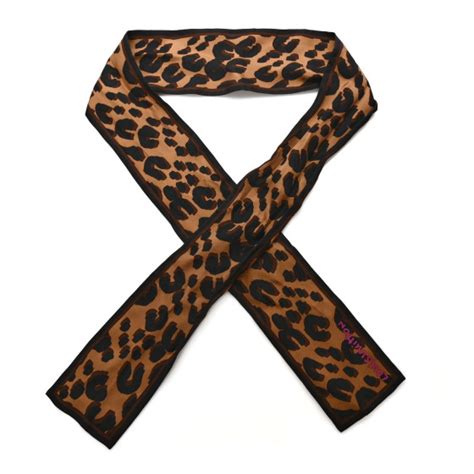 Louis Vuitton Silk Leopard Bandeau Scarf Marron 1275457 Fashionphile