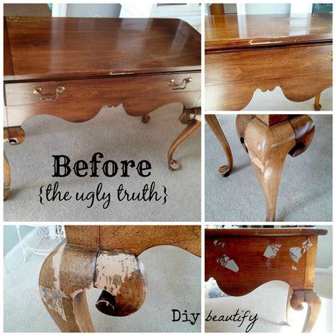 Conquering My Fears of Refinishing Furniture - DIY Beautify - Creating Beauty at Home