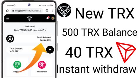 Nuggets Trx New Tron Mining Trx Earning Site 2021 Signup Bonus