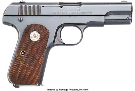 Colt Model 1903 Pocket Hammerless Semi Automatic Pistol Lot 40984 Heritage Auctions