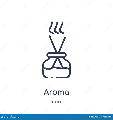 Linear Aroma Icon From Beauty Outline Collection Thin Line Aroma