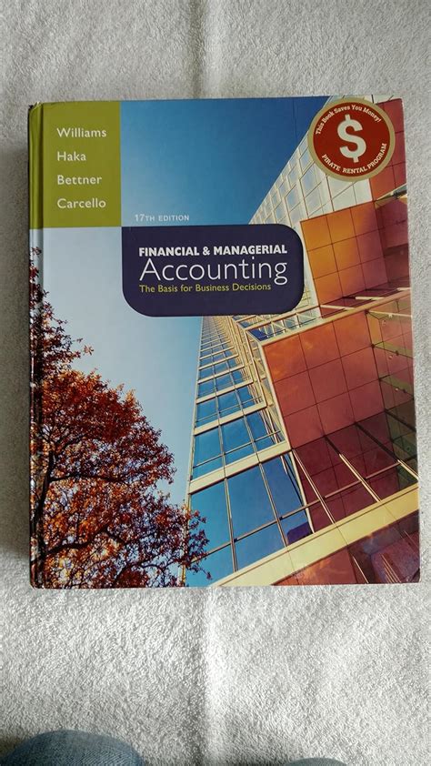 Amazon Financial Managerial Accounting The Basis For Business