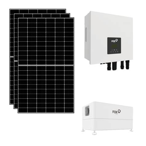 Kit Fotovoltaico Kwp Con Accumulo Kwh Con Pannelli Inverter Fox