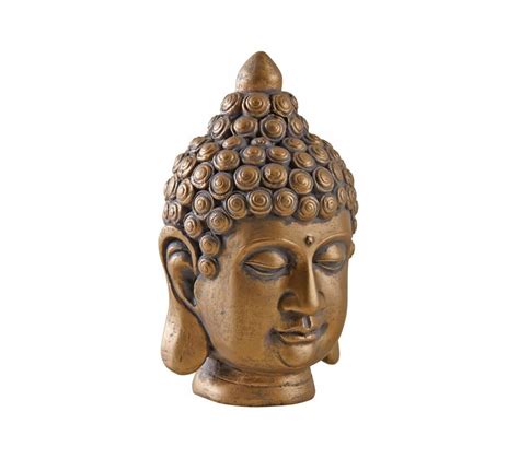 T Te De Bouddha En R Sine Dor E Statue Objet Poser But