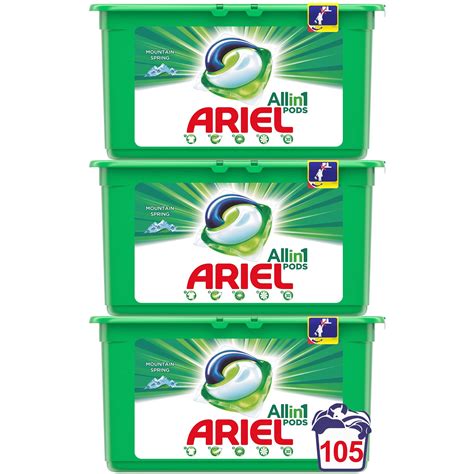 Detergent Capsule Ariel All In One PODS Mountain Spring 3x35 Buc 105