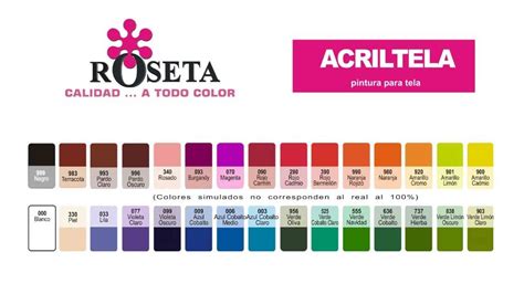 Acriltela Roseta 30cc Varios Colores PLU 5231 Fargoriente