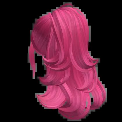 Long Layered Curled High Ponytail Hot Pink Roblox Item Rolimon S