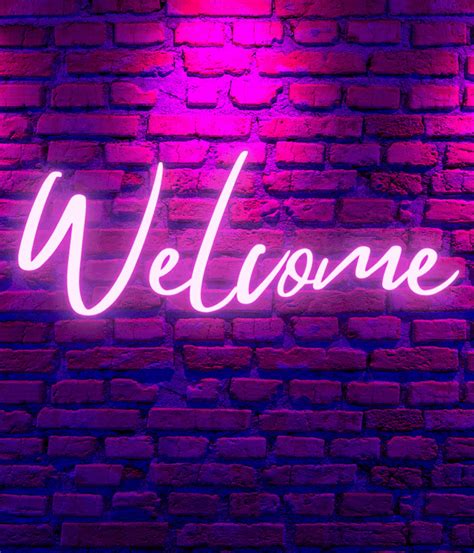 Custom Welcome Neon Sign