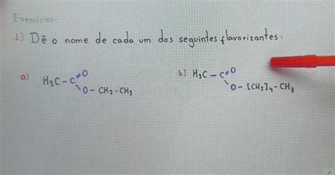 Escreva O Nome Dos Seguintes Compostos Brainly Br