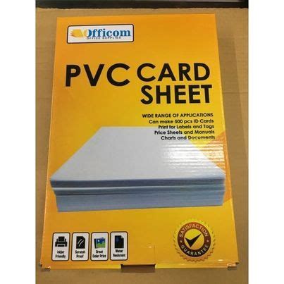 Officom Pvc Id Card Sheet A Sheets Lazada Ph