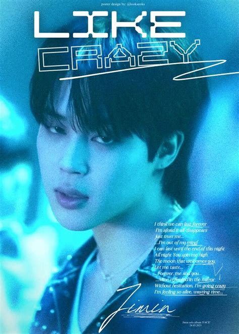 Jimin Like Crazy Poster Poster Pra Imprimir Bts Poster Imagens Bts