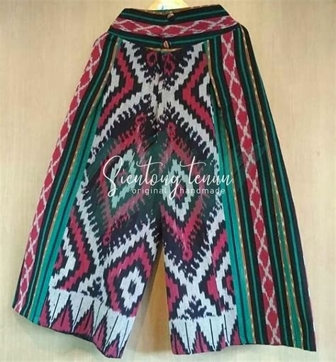 Celana Tenun Kulot Tenun Blanket Tenun Ethnic Etnik Cln Lazada