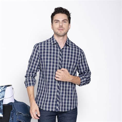 Camisa Xadrez Masculina Manga Longa