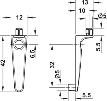 Shelf support HC with visible screws online at HÄFELE