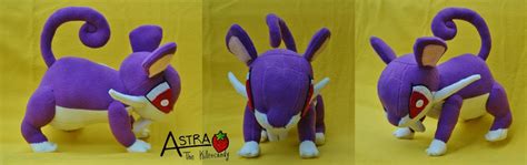 Rattata Plush by DemodexPlush on DeviantArt