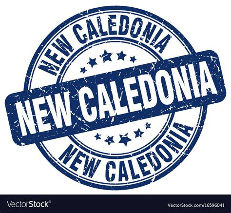 New Caledonia Stamp Royalty Free Vector Image Vectorstock