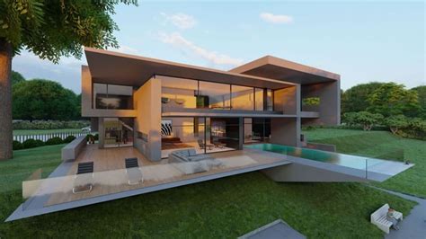 Building a modern luxury villa with sculptural architecture // AVANTECTURE