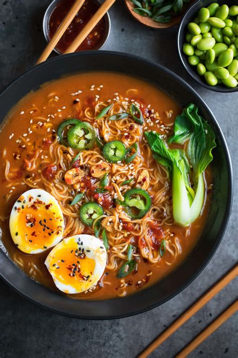 Spicy Vegetarian Ramen Recipe Peas And Crayons