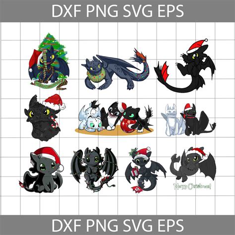 Toothless Svg Cartoon Svg Bundle Christmas Svg T Svg Cricut