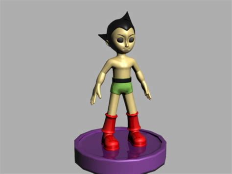 Astro Boy Free D Model Ma Mb Obj Open Dmodel