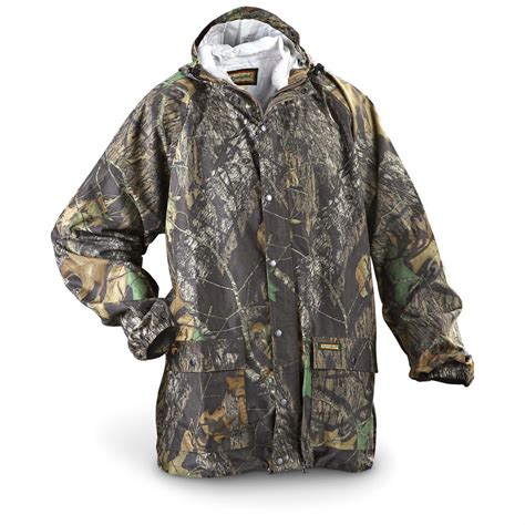 Remington Waterproof Breathable Hooded Rain Jacket New Mossy Oak