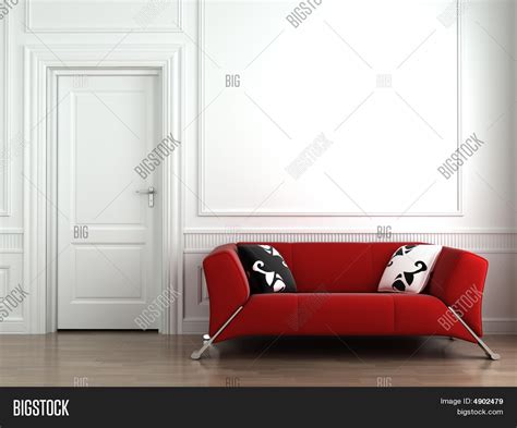 Red Couch On White Image & Photo (Free Trial) | Bigstock