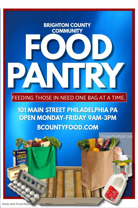 Food Pantry Template Postermywall