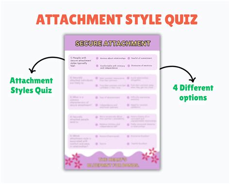 attachment styles quiz adult attachment styles attachment worksheet