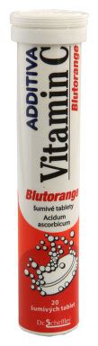 ADDITIVA VITAMIN C BLUTORANGE 1000MG šumivá tableta 20 skladem BENU cz