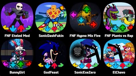 Fnf Eteled Mod Fnf Sonic Dash Fnaf Mix Fnf Plants Vs Rap Funkers