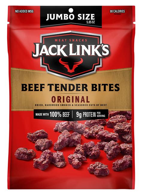 Jack Links Beef Jerky Original Beef Tender Bites 585 Oz Pouch