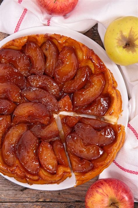 Klassieke Tarte Tatin Met Lekkere Biologische Appels En Karamel Lekker