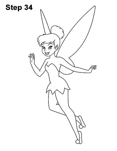 How To Draw Tinker Bell Full Body