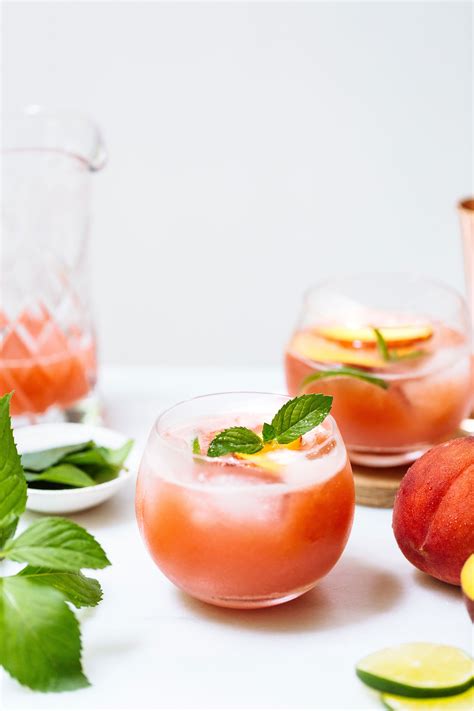 Skinny Peach Margaritas Powell Mahoney Craft Cocktail Mixers