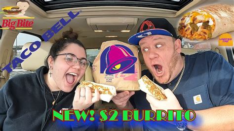 Taco Bell ⭐salsa Verde Chicken Burrito⭐ Food Review Youtube