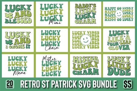 Retro St Patrick Svg Bundle Vol 1 Bundle · Creative Fabrica