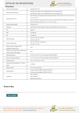 Huawei S5730 36c Hi 24s Brochure Datasheet Pdf