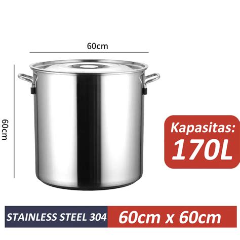 Jual Ollahom Panci Jumbo Dandang Tebal Stockpot Stainless Sus