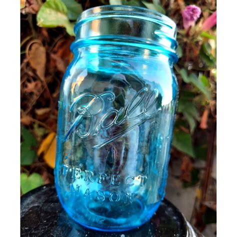 Blue Ball Mason Jar Heritage Collection Perfect Mason Limited Etsy