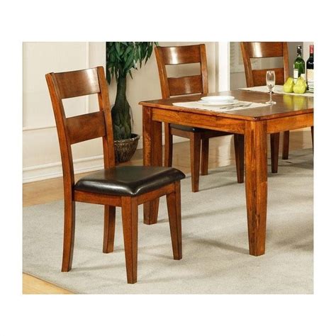 Steve Silver Company Mango Solid Wood Dining Chair In Light Oak Go400sk