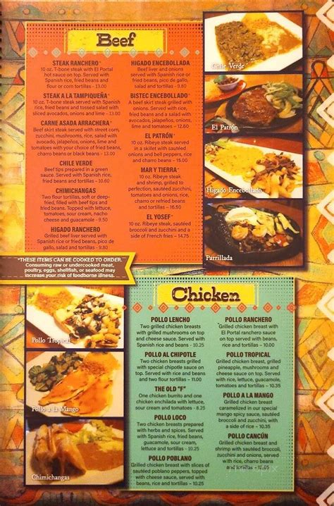 El Portal Menu In Morganton Nc Order Delivery And Reviews