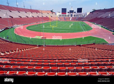 The Los Angeles Memorial Coliseum In Los Angeles California Usa