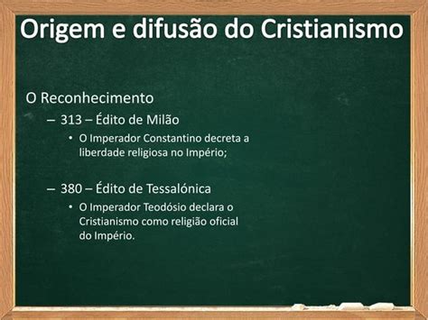 Origem E Difusão Do Cristianismo