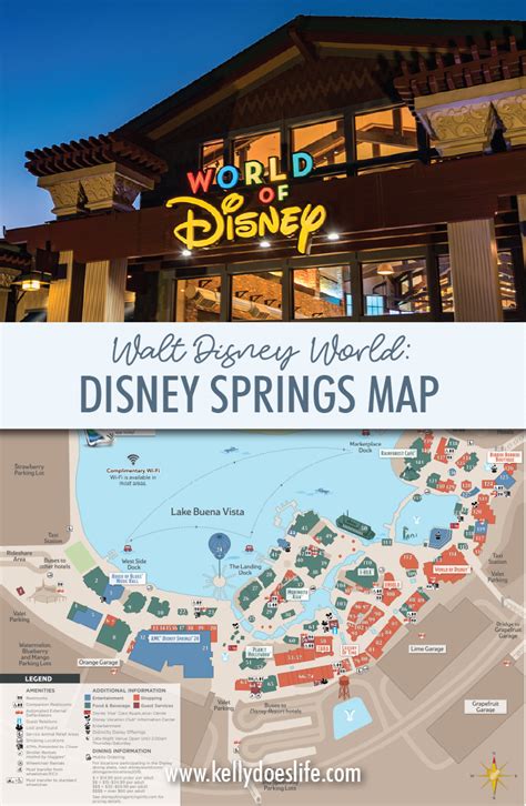 Disney Springs Map at Walt Disney World Walt Disney World - Updated ...