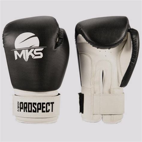 Luva De Boxe E Muay Thai MKS Prospect II Preta E Branca FutFanatics