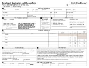 Fillable Online Hartford Enrollment Application And Change Form