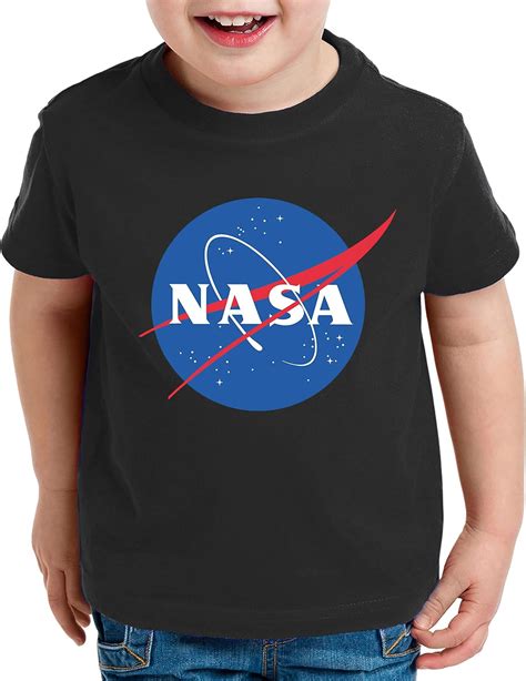 Nasa Logo Kids T Shirt Astronaut Space Rocket Moon Uk Clothing