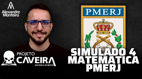 PMERJ Matemática Simulado 4 Projeto Caveira YouTube