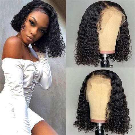 Deep Wave Short Bob Lace Front Wig Bgm Hair Bgmgirl