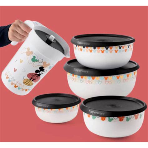 Kit Tigelas Toque M Gico E Jarra Mickey Tupperware Shopee Brasil